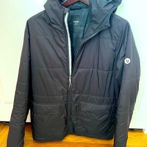 Vuori Echo Insulated Black Large Hooded Jacket